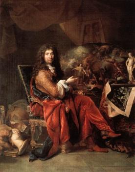 Nicolas De Largilliere : Portrait of Charles Le Brun